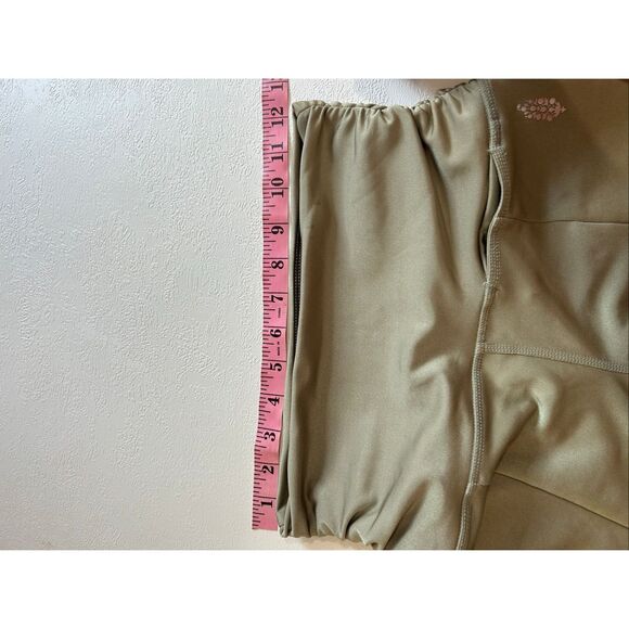 Free People Movement Olive Flare Pants XS High Rise Split Hem Lounge Yoga Boho A - Picture 4 of 7